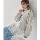 ダブルジップワッフルカーディガン | earth music&ecology  | 詳細画像9 