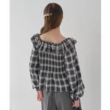 チェックシャーリングブラウス | earth music&ecology  | 詳細画像17 