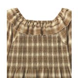 チェックシャーリングブラウス | earth music&ecology  | 詳細画像34 