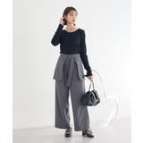 【SET2点】ラップスカート付きパンツ | earth music&ecology  | 詳細画像16 