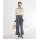 【SET2点】ラップスカート付きパンツ | earth music&ecology  | 詳細画像17 