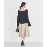 アシメ釦ツイストテレコカットソー | earth music&ecology | 詳細画像12