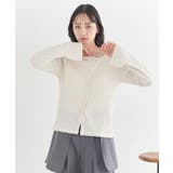 アシメ釦ツイストテレコカットソー | earth music&ecology | 詳細画像2