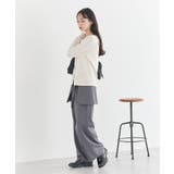 アシメ釦ツイストテレコカットソー | earth music&ecology | 詳細画像6