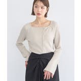 アシメ釦ツイストテレコカットソー | earth music&ecology | 詳細画像14