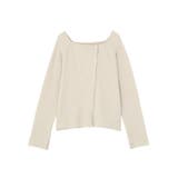 アシメ釦ツイストテレコカットソー | earth music&ecology | 詳細画像19