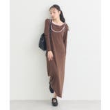 【2点SET】レイヤードバイカラーカットワンピース | earth music&ecology  | 詳細画像10 