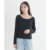 【2点SET】レイヤードバイカラーカットワンピース | earth music&ecology  | 詳細画像7 