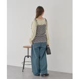 透かし編みニットキャミビスチェ | earth music&ecology | 詳細画像20