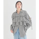 アソートチェックティアードビスチェ | earth music&ecology  | 詳細画像18 