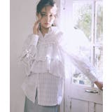 アソートチェックティアードビスチェ | earth music&ecology  | 詳細画像2 