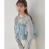 アソートチェックティアードビスチェ | earth music&ecology  | 詳細画像7 