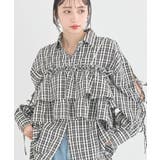 チェックブラック | アソートチェックティアードビスチェ | earth music&ecology 