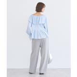 ラッフルカラーカットブラウス | earth music&ecology  | 詳細画像12 