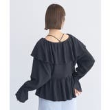 ラッフルカラーカットブラウス | earth music&ecology  | 詳細画像21 