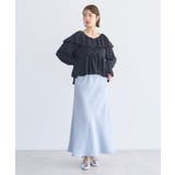 ラッフルカラーカットブラウス | earth music&ecology  | 詳細画像22 