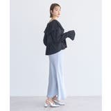 ラッフルカラーカットブラウス | earth music&ecology  | 詳細画像23 