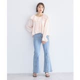 ラッフルカラーカットブラウス | earth music&ecology  | 詳細画像27 