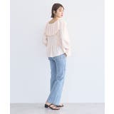 ラッフルカラーカットブラウス | earth music&ecology  | 詳細画像28 