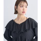 ラッフルカラーカットブラウス | earth music&ecology  | 詳細画像30 