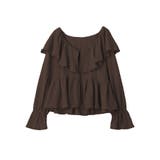 ラッフルカラーカットブラウス | earth music&ecology  | 詳細画像31 