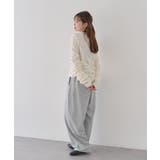 レースレイヤード風スウェットパンツ | earth music&ecology  | 詳細画像4 