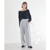 レースレイヤード風スウェットパンツ | earth music&ecology  | 詳細画像6 