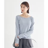 【前後2WAY】ツイストカットアウトプルオーバー | earth music&ecology | 詳細画像5