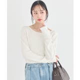 アイボリー | 【前後2WAY】ツイストカットアウトプルオーバー | earth music&ecology