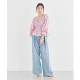 バルーンヘムブラウス | earth music&ecology  | 詳細画像19 