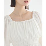 バルーンヘムブラウス | earth music&ecology  | 詳細画像23 