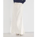 サテンフリルマーメイドスカート | earth music&ecology  | 詳細画像1 