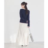 サテンフリルマーメイドスカート | earth music&ecology  | 詳細画像10 