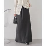 サテンフリルマーメイドスカート | earth music&ecology  | 詳細画像17 