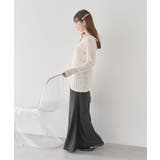 サテンフリルマーメイドスカート | earth music&ecology  | 詳細画像19 