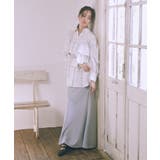 サテンフリルマーメイドスカート | earth music&ecology  | 詳細画像2 