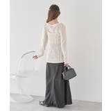 サテンフリルマーメイドスカート | earth music&ecology  | 詳細画像20 