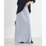 サテンフリルマーメイドスカート | earth music&ecology  | 詳細画像22 