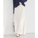 サテンフリルマーメイドスカート | earth music&ecology  | 詳細画像4 