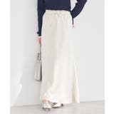 サテンフリルマーメイドスカート | earth music&ecology  | 詳細画像5 