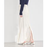 サテンフリルマーメイドスカート | earth music&ecology  | 詳細画像6 