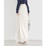 サテンフリルマーメイドスカート | earth music&ecology  | 詳細画像7 