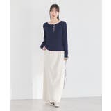 サテンフリルマーメイドスカート | earth music&ecology  | 詳細画像8 