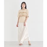 サテンフリルマーメイドスカート | earth music&ecology  | 詳細画像14 