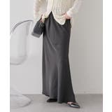 サテンフリルマーメイドスカート | earth music&ecology  | 詳細画像20 