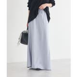 サテンフリルマーメイドスカート | earth music&ecology  | 詳細画像25 