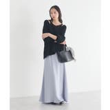 サテンフリルマーメイドスカート | earth music&ecology  | 詳細画像27 