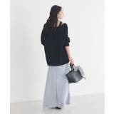 サテンフリルマーメイドスカート | earth music&ecology  | 詳細画像29 