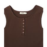 ピコミシンヘンリーネックタンクトップ | earth music&ecology  | 詳細画像17 