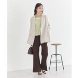 リブクロップドカーディガン | earth music&ecology  | 詳細画像15 